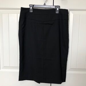 CASSIS Classic Black Wool fully-lined Pencil Skirt - 4